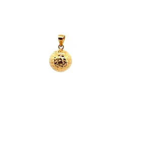 18K Gold Pendant Charm Ball 0.73 grams