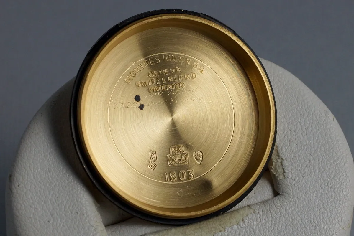 1965 Rolex YG Day-Date 1803 with Big Rolex Logo Bracelet