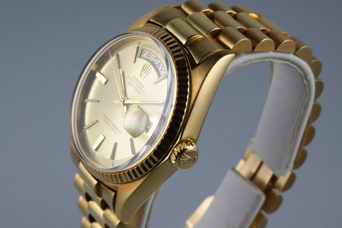 1968 Rolex YG Day-Date 1803 Champagne Dial