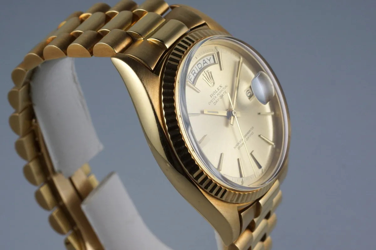 1968 Rolex YG Day-Date 1803 Champagne Dial