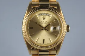 1968 Rolex YG Day-Date 1803 Champagne Dial