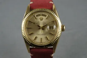1972 Rolex 18K YG President 1803