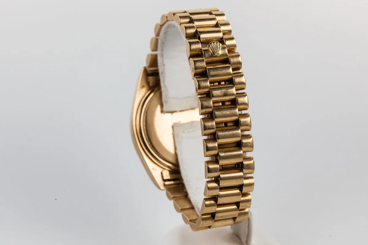 1977 Rolex 18K Day-Date Black Dial