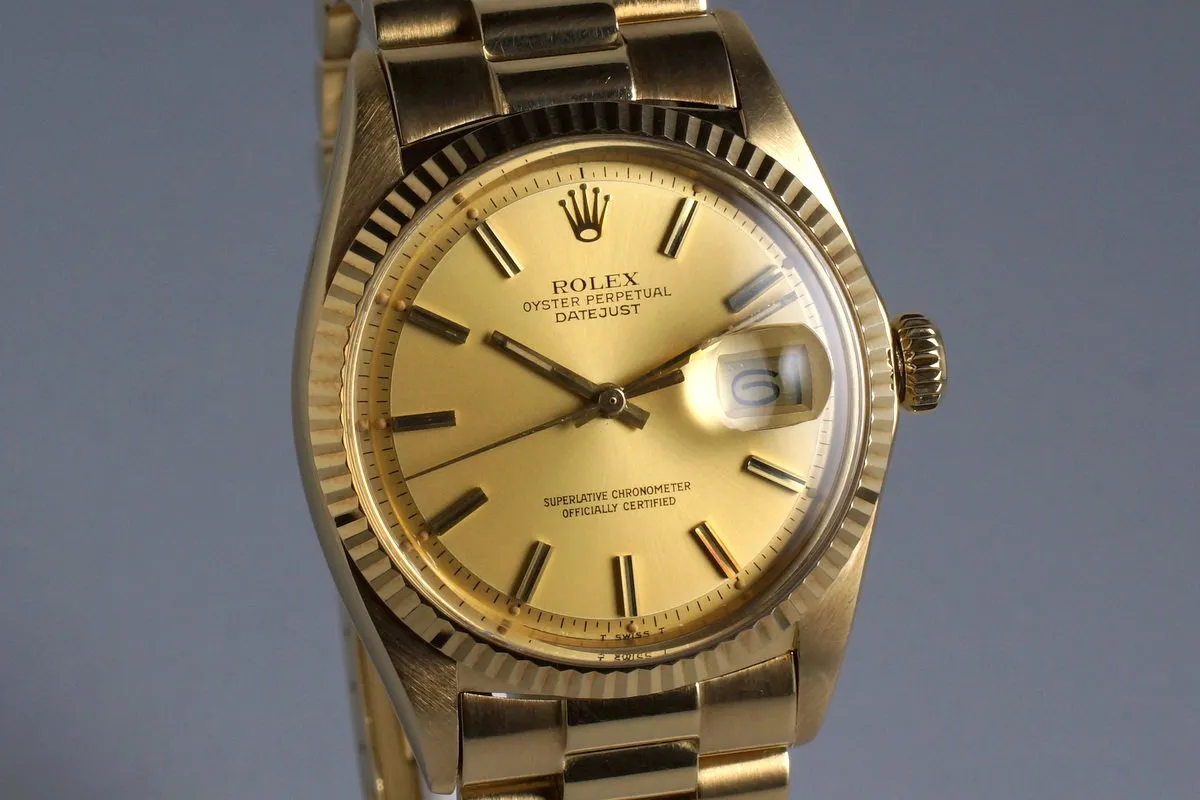 1978 Rolex YG DateJust 1600
