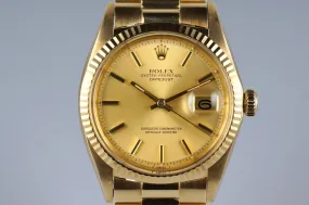 1978 Rolex YG DateJust 1600