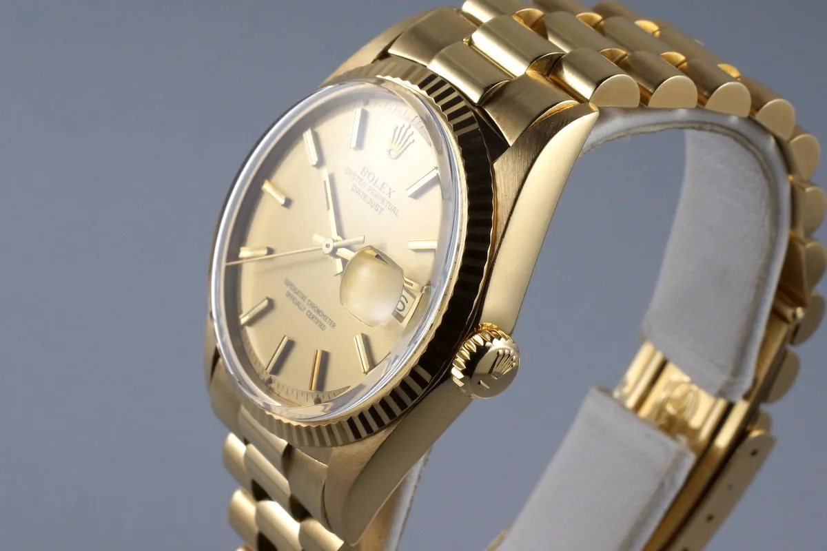 1978 Rolex YG DateJust 1600