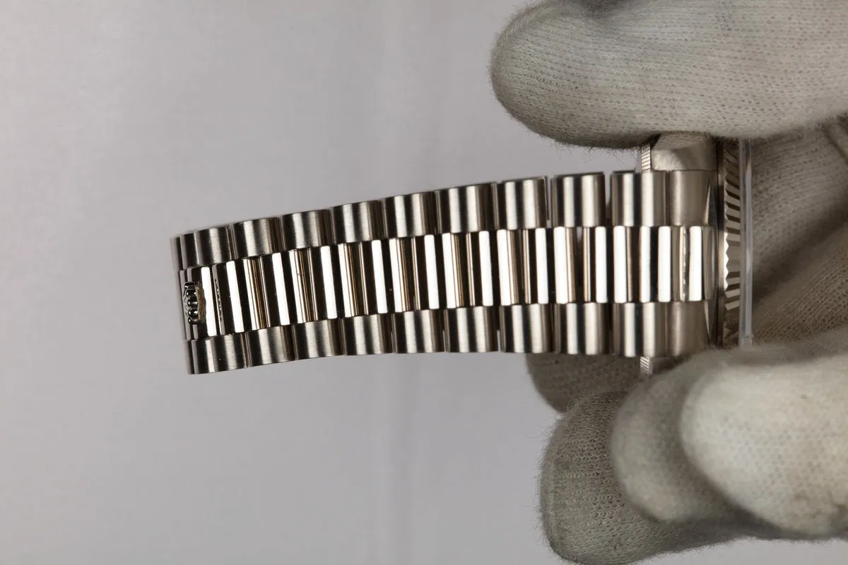 1982 Rolex 18K WG Day-Date 18039 with Silver Dial
