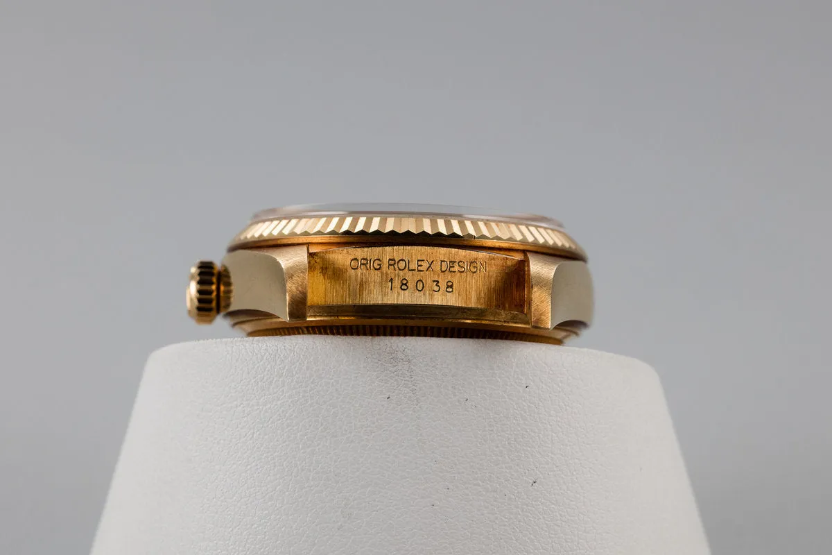 1986 Rolex Day-Date 18038 with Box and Papers