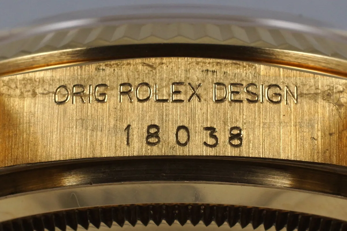 1986 YG Day-Date 18038 Champagne Dial