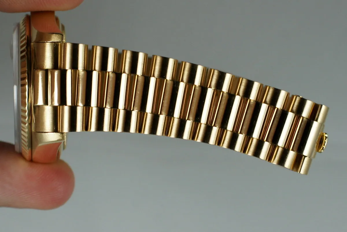 1987 Rolex YG Day-Date 18038 with Blue Roman Numeral Dial