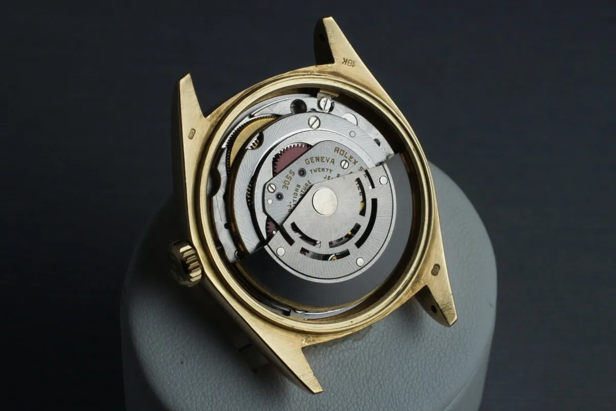 1987 Rolex YG Day-Date 18038 with Blue Roman Numeral Dial