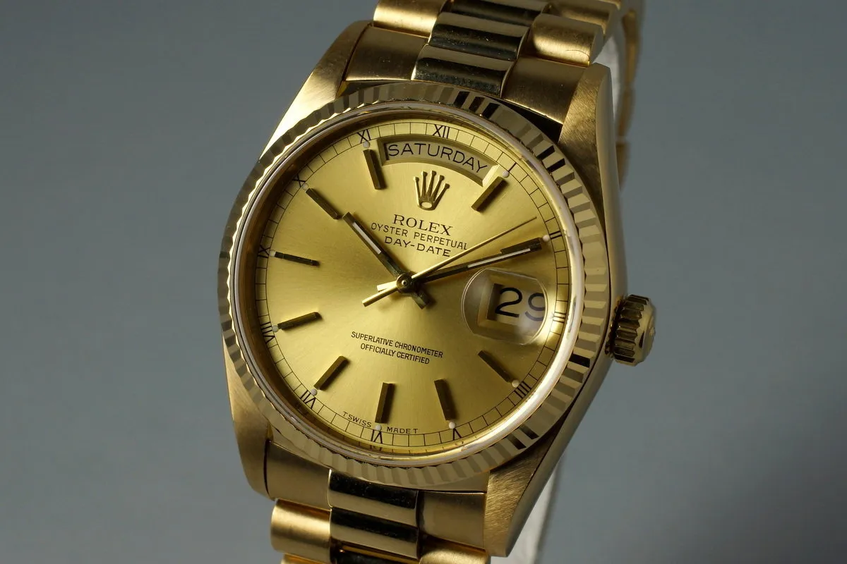 1987 YG Day-Date 18038 with RSC Papers