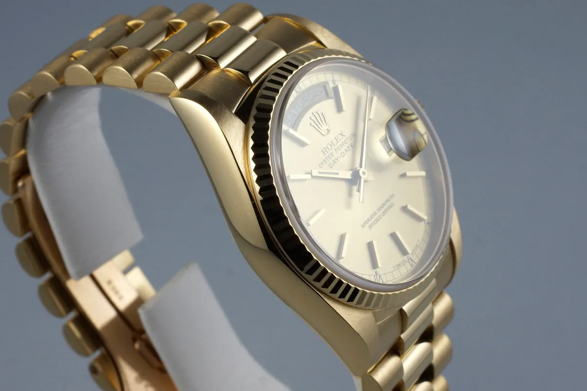 1987 YG Day-Date 18038 with RSC Papers