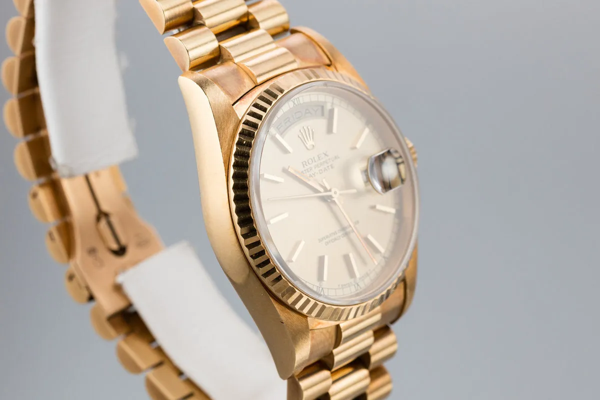 1989 Rolex 18K YG Day-Date President 18238