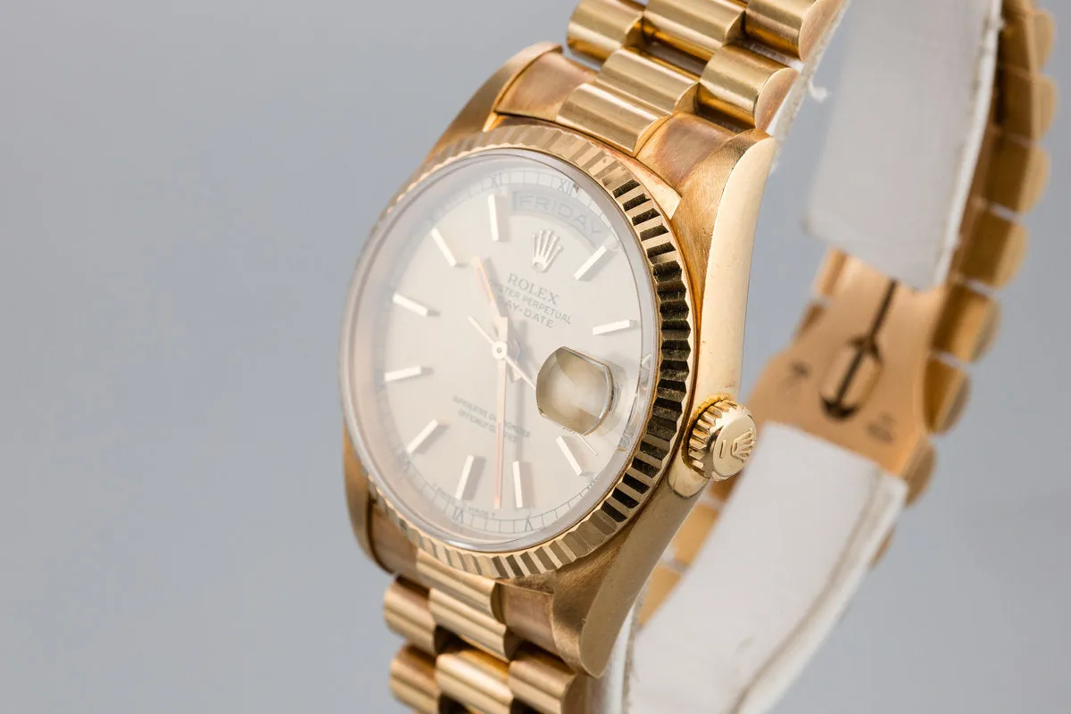 1989 Rolex 18K YG Day-Date President 18238