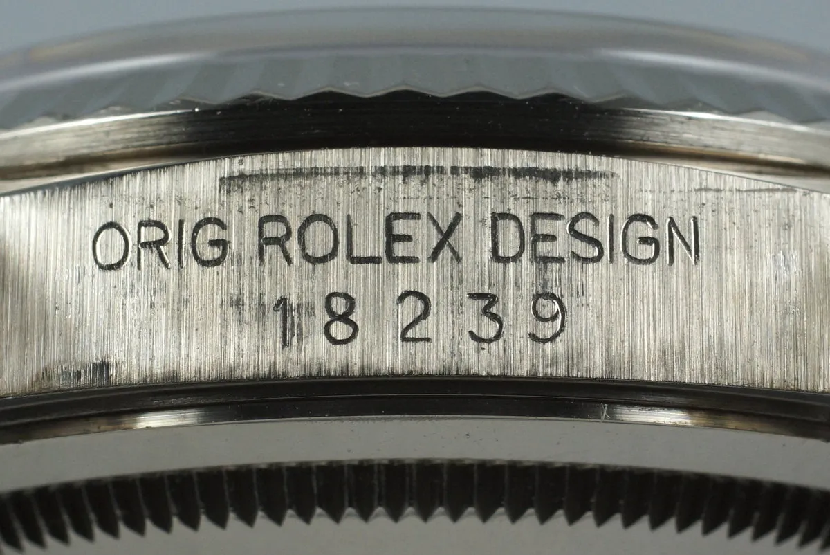 1990 Rolex WG Day-Date Ref: 18239 with White Roman Dial