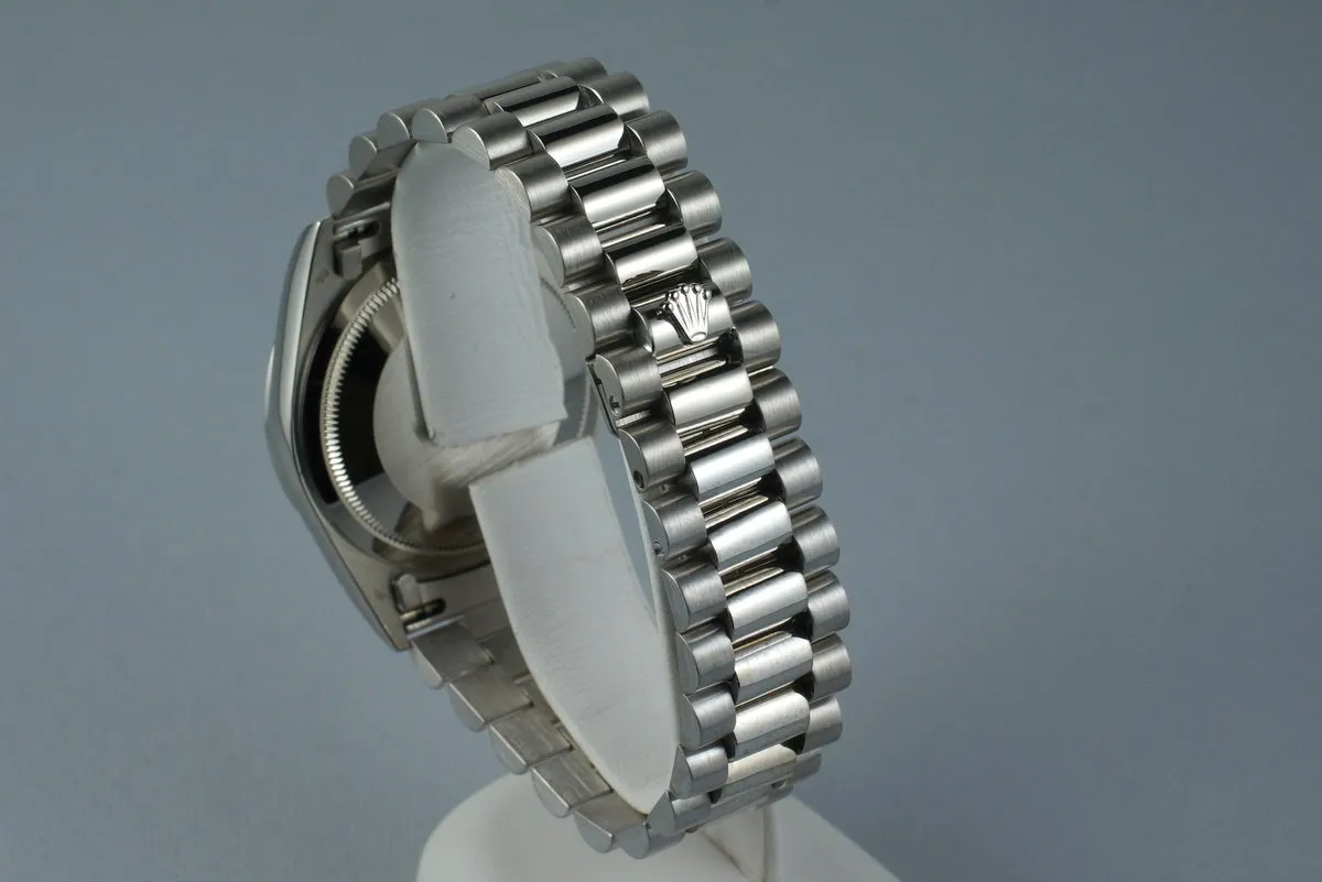 1990 Rolex WG Day-Date Ref: 18239 with White Roman Dial