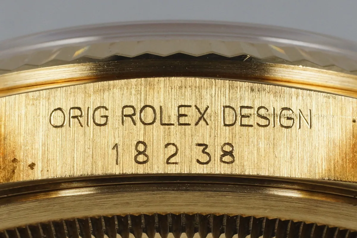 1991 Rolex YG Day-Date 18238 Champagne Dial