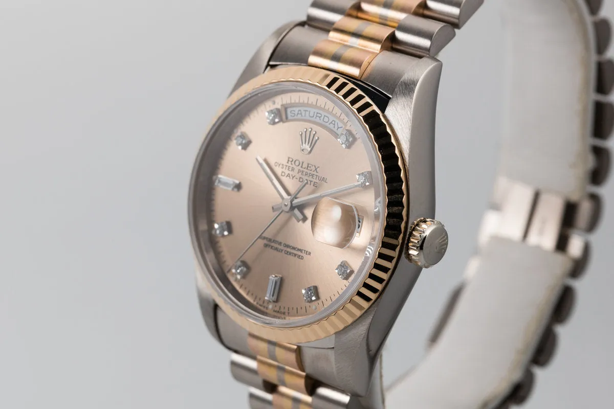 1995 Rolex Day-Date 18239B with Diamond Dial and Tridor President Bracelet