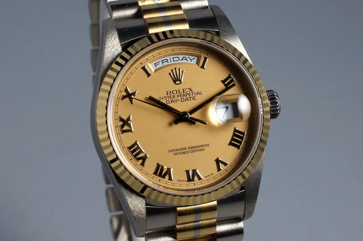 1999 Rolex Day-Date 18239B TRIDOR with Orange Cream Dial