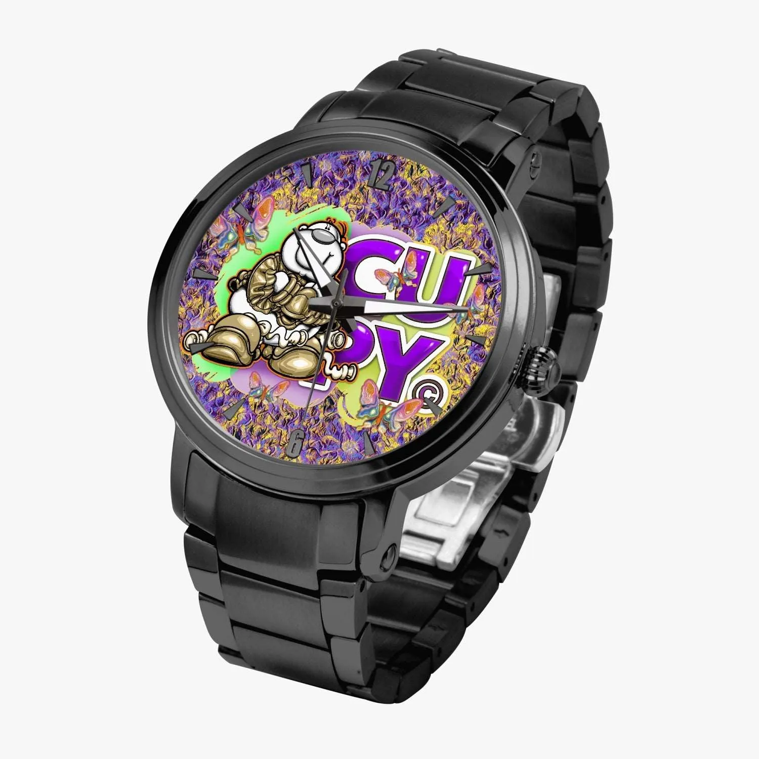 213. cupy New Steel Strap Automatic Watch (With Indicators)
