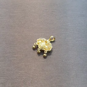 22k / 916 Gold Baby Lock with Dangling Ball Pendant by Best Gold Shop