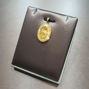 22k / 916 Gold Oval Abacus Pendant by Best Gold Shop