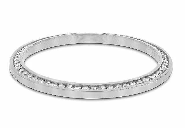 36MM 1.30CT CHANNEL SET DIAMOND BEZEL 18KW FOR ROLEX DATEJUST PRESIDENT DAY DATE