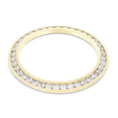 3CT CHANNEL SET DIAMOND BEZEL 18KY FOR 36MM ROLEX SUBMARINER, GMT MASTER 2, YACH