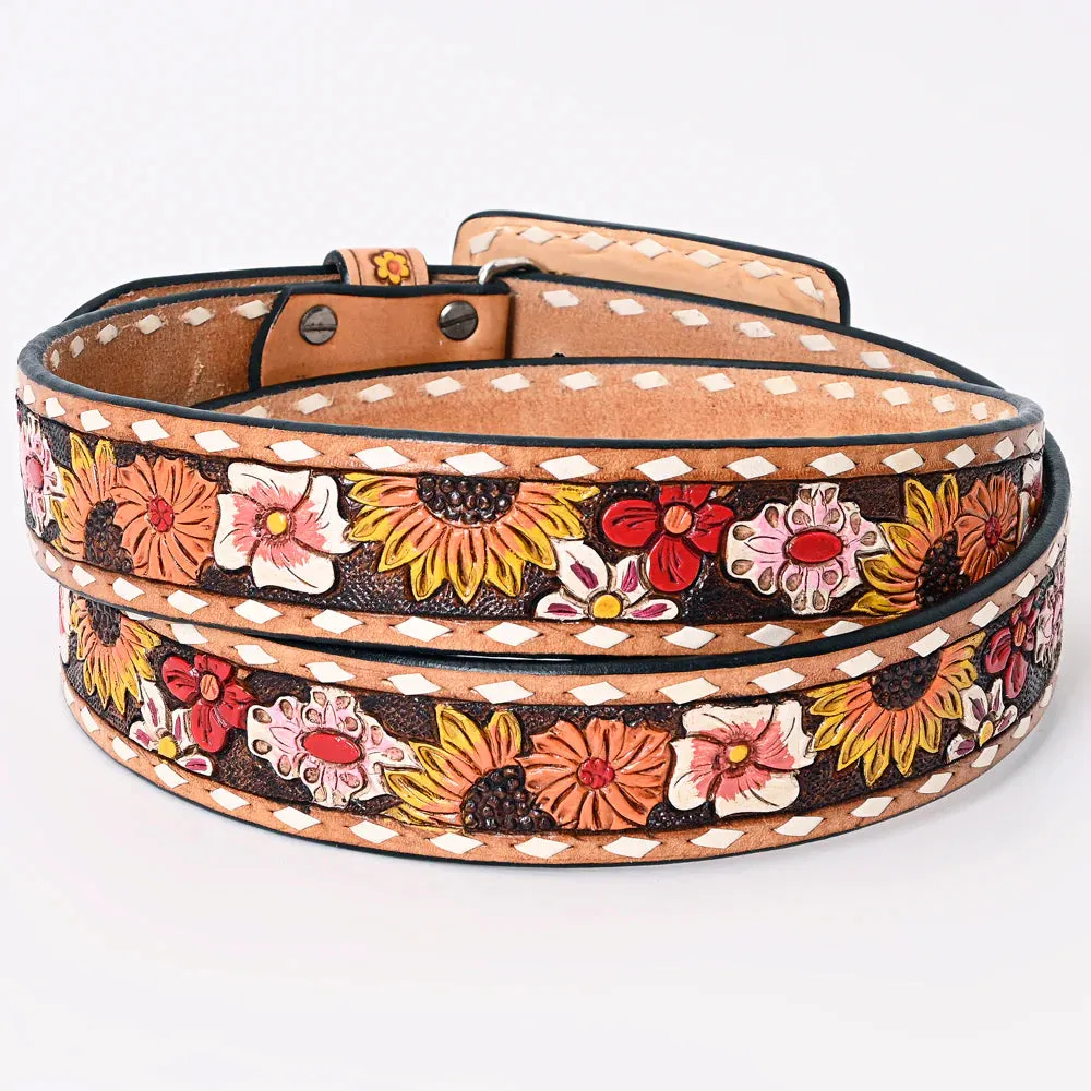 Abilene Hand Tooled Leather Belt