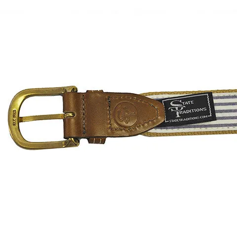 Alabama Traditional Embroidered Belt Khaki