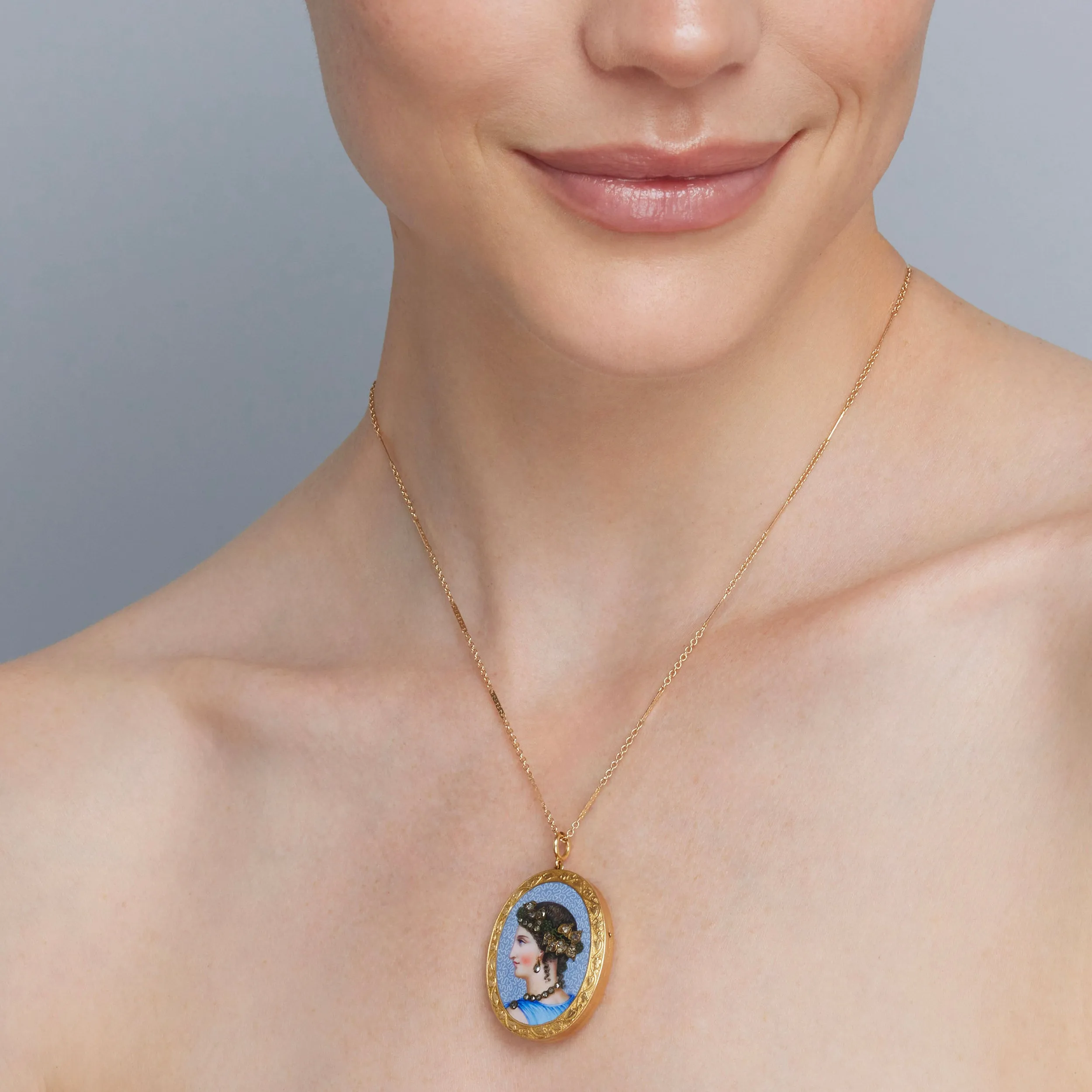 Antique Grecian Locket, ca 1840