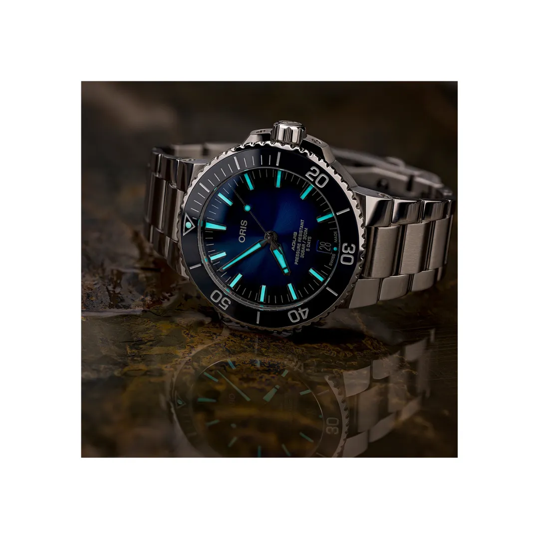 AQUIS DATE CALIBRE 400 BLUE