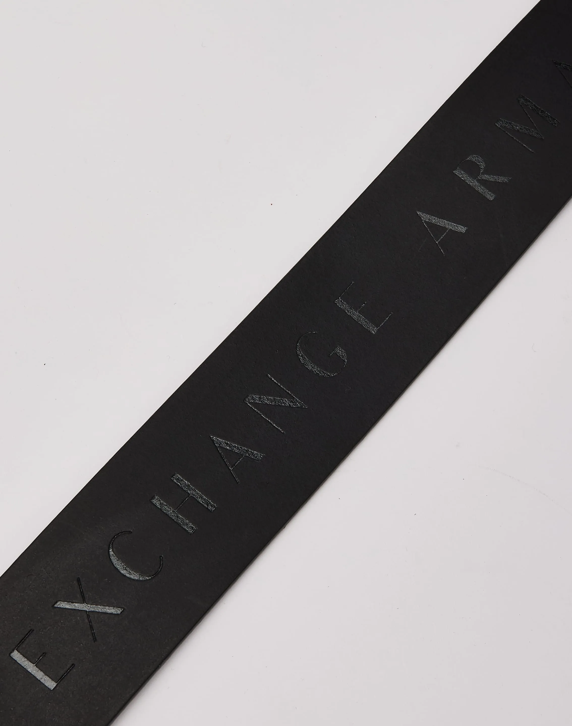 Armani Exchange Embossed Logo Belt