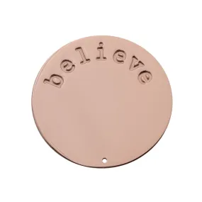 Believe Halo (Plate) Rose Gold