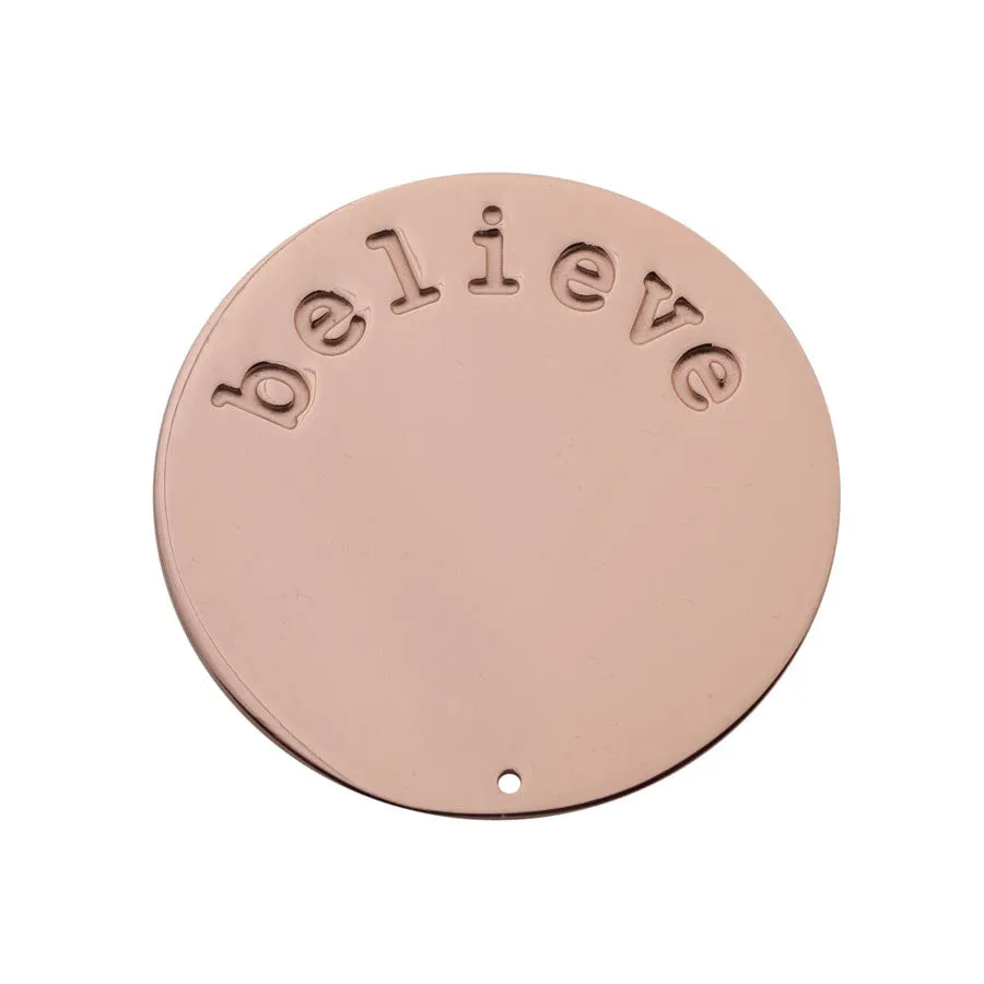 Believe Halo (Plate) Rose Gold