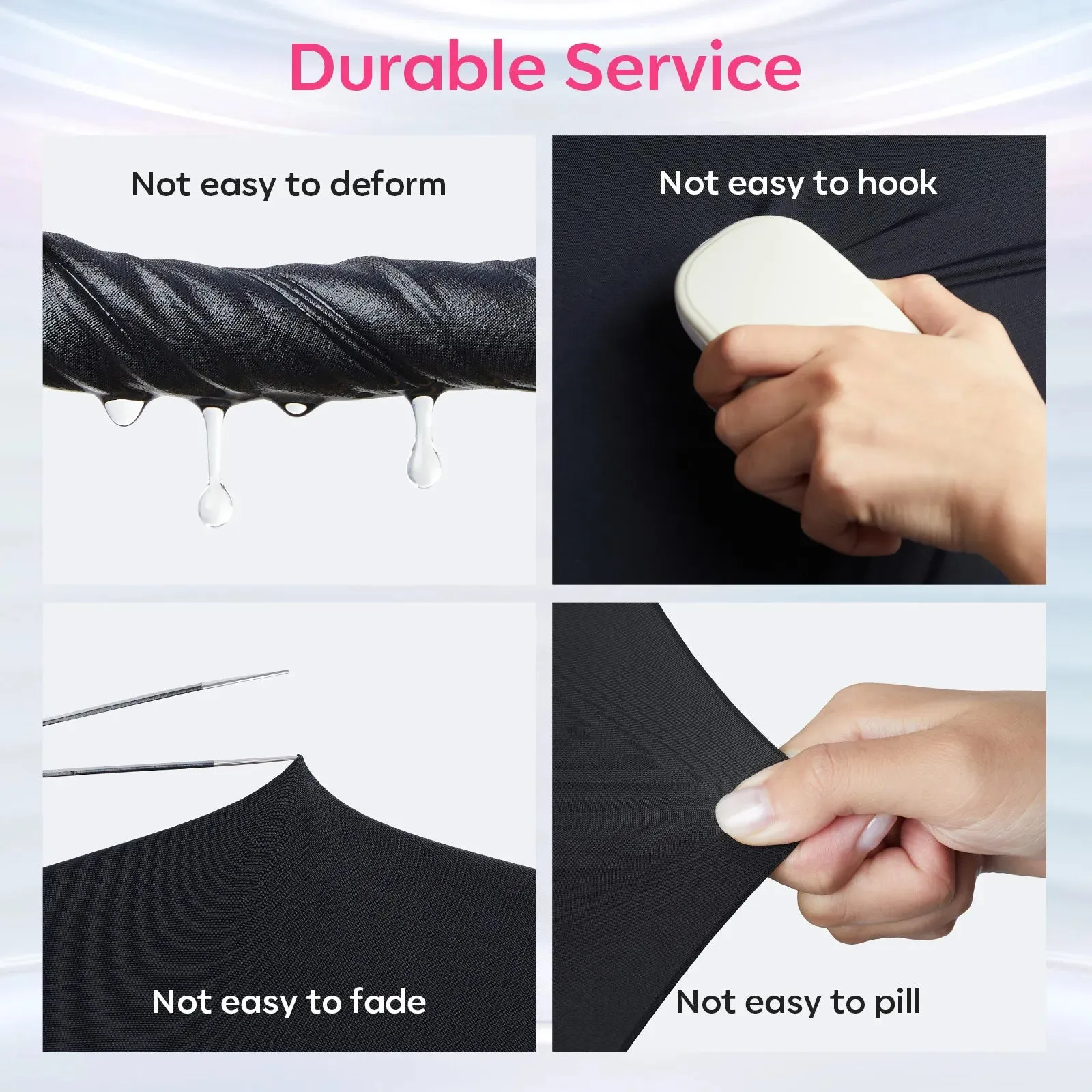 Black Anti-UV light Glove For Nails  Salon Professional UPF 99 