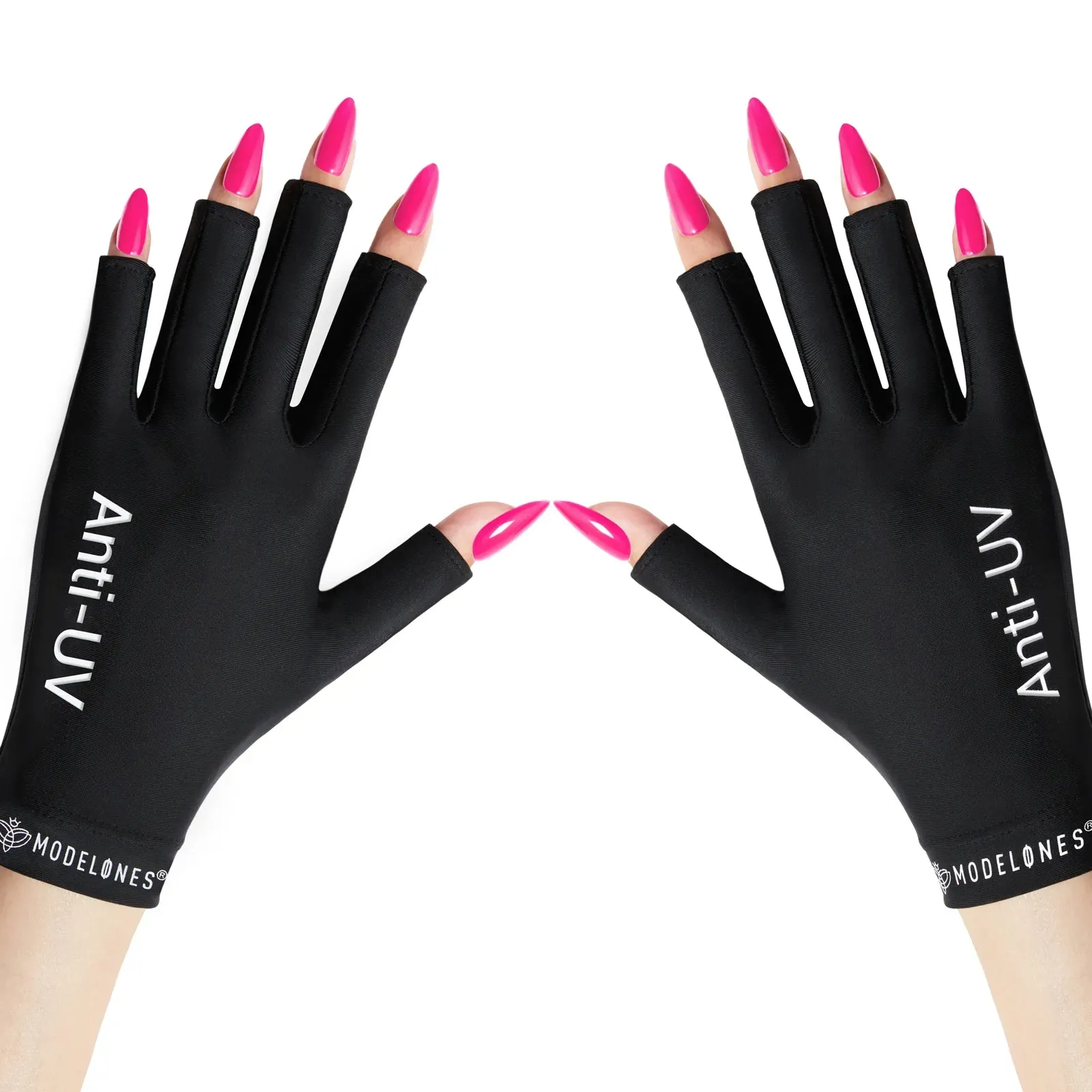 Black Anti-UV light Glove For Nails  Salon Professional UPF 99 