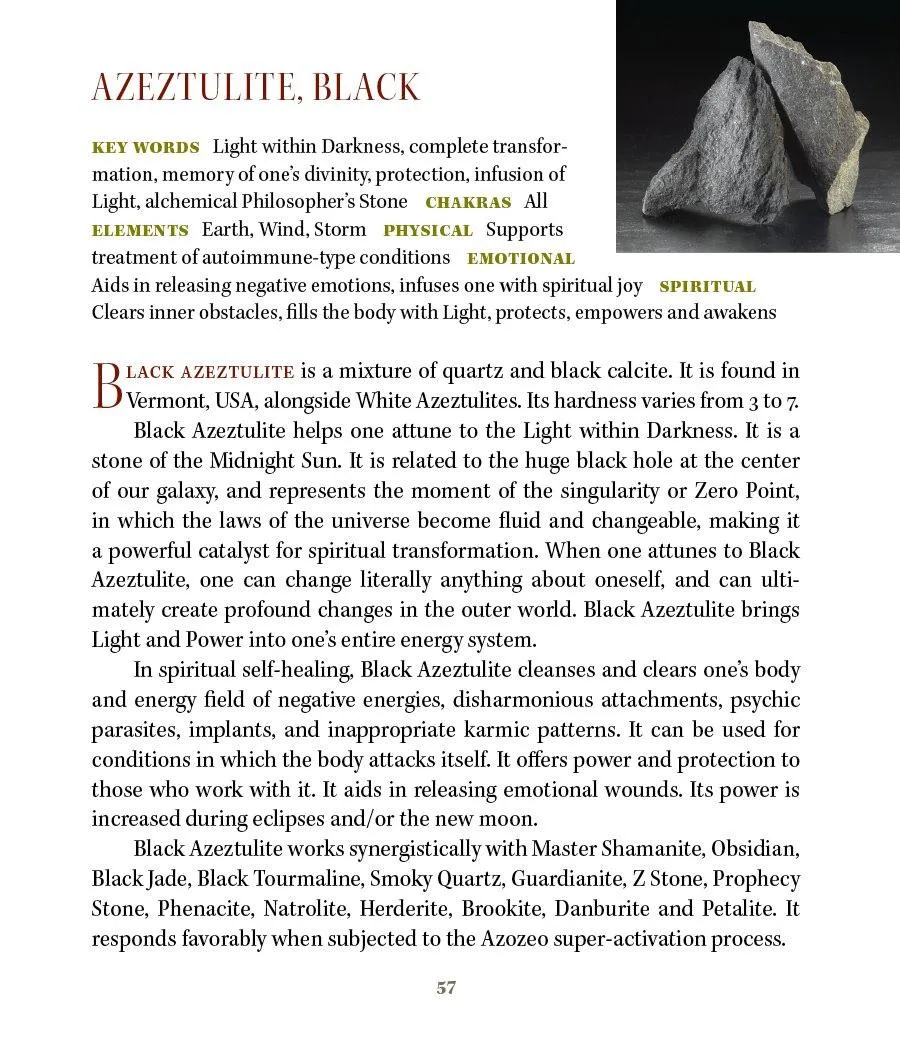 Black Azeztulite Pendant Azozeo Super Activated