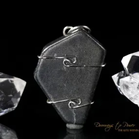 Black Azeztulite Pendant Azozeo Super Activated