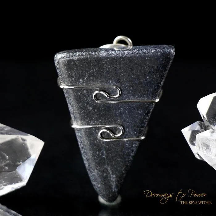 Black Azeztulite Pendant Azozeo Super Activated