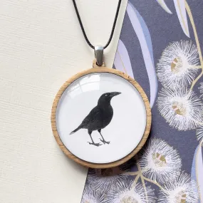 Black Currawong - Pendant (Large)