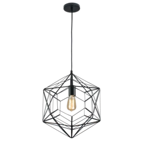 Black Metal Pendant North Star