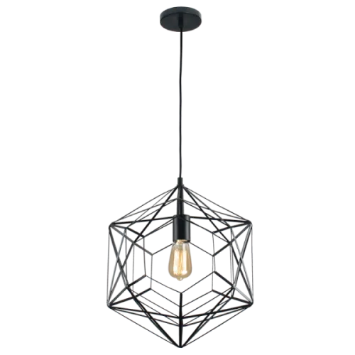 Black Metal Pendant North Star