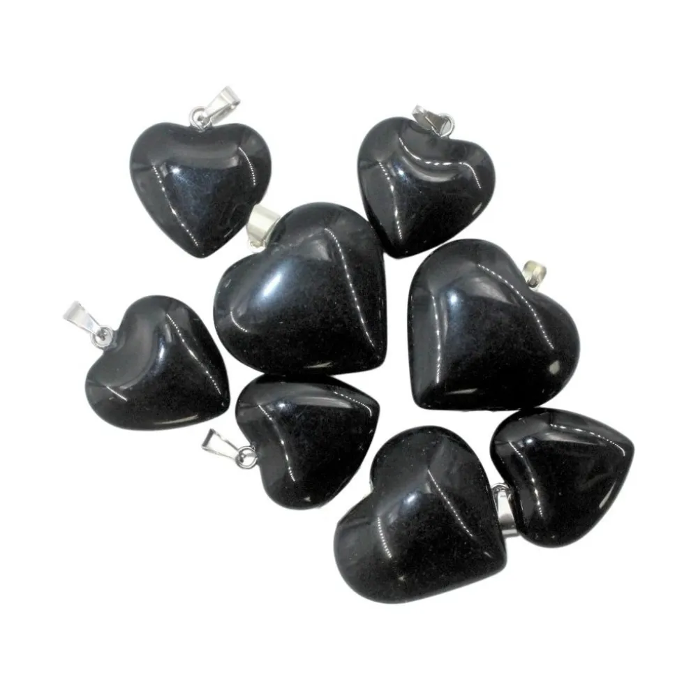 Black Obsidian Mini Heart Pendant