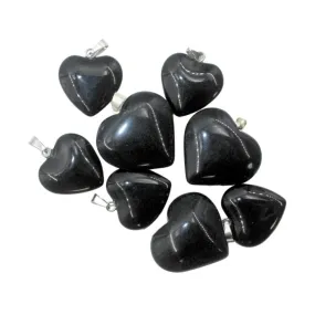 Black Obsidian Mini Heart Pendant