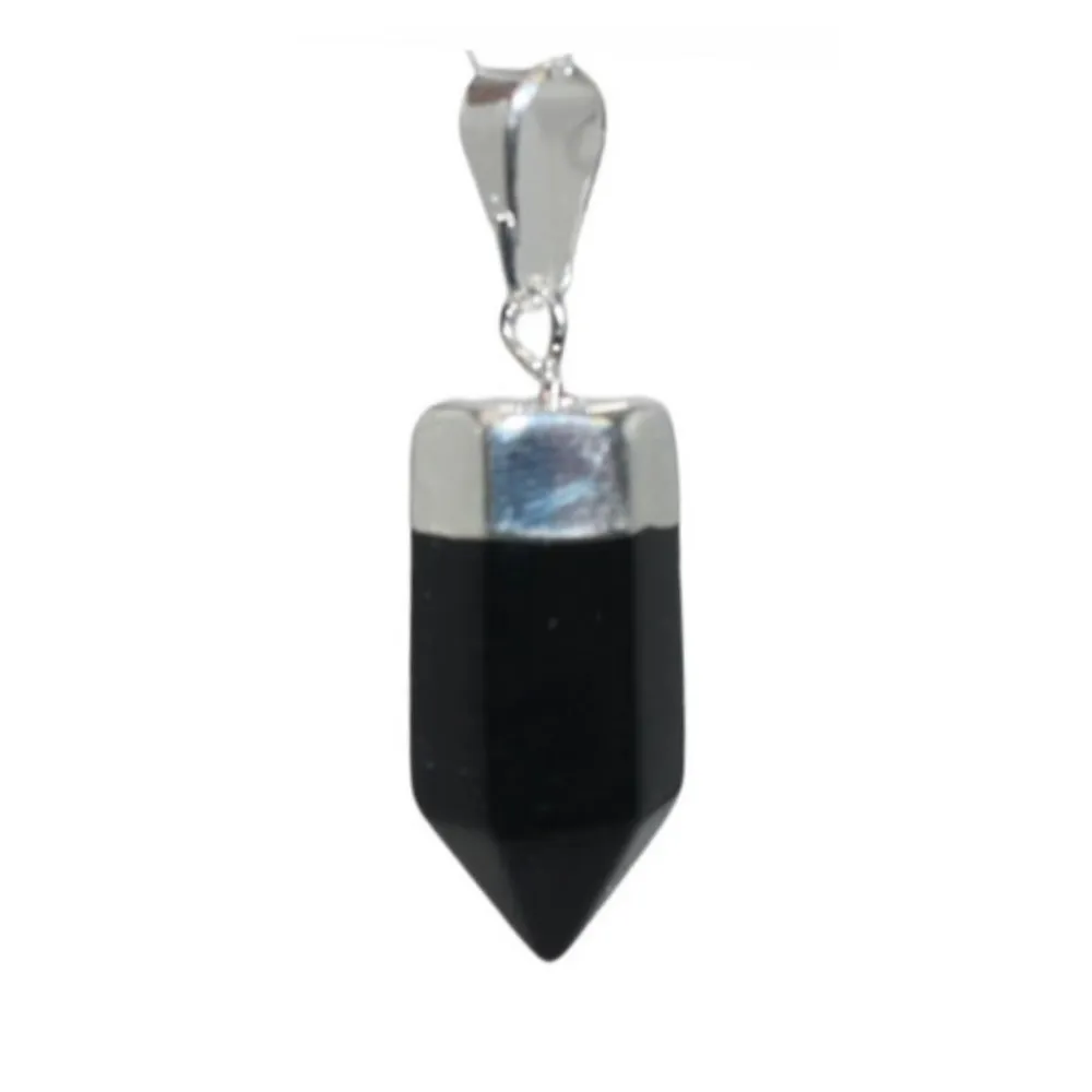Black Onyx Small Point Pendant