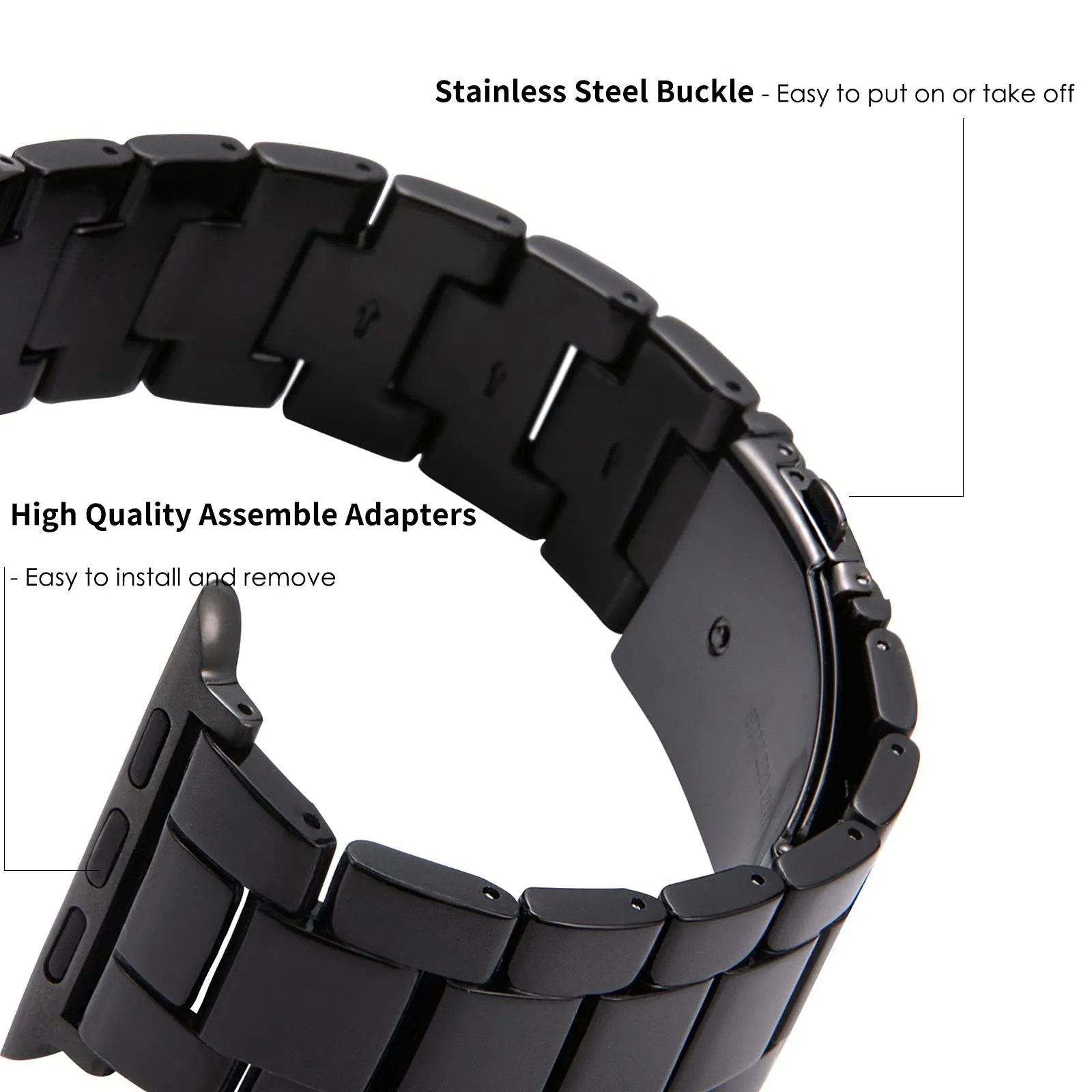 Black Resin Band