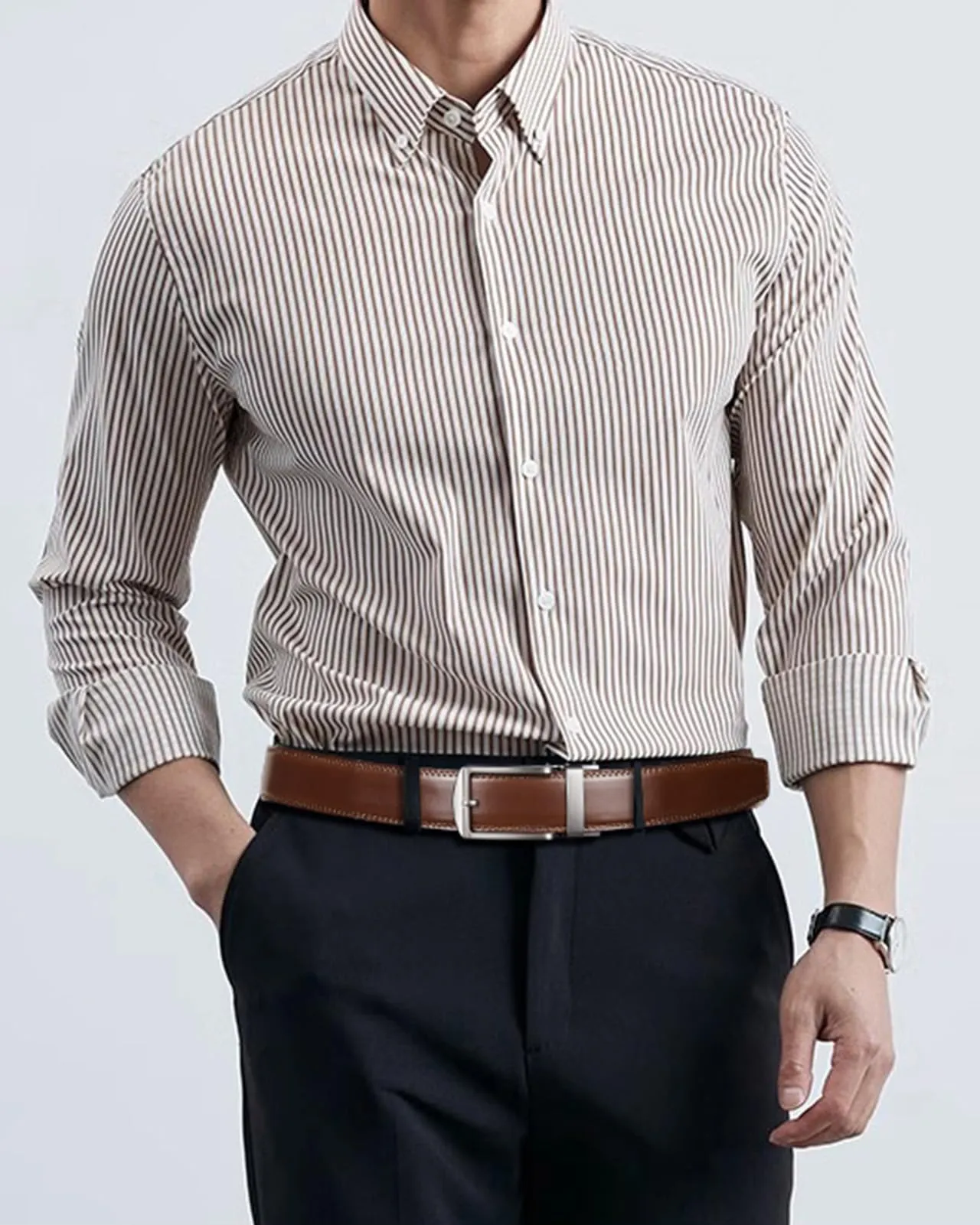 BOSTANTEN Mens Belt Leather Ratchet 1 3/8'' Belt For Men Gift Dress and Casual with Adjustable Buckle, Trim to Fit