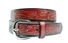 Brigalow Kids Embossed Leather Belt